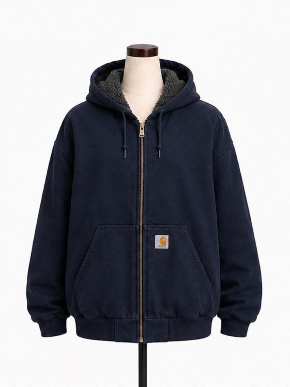Carhartt Rain Defender Rockland Sherpa-Lined Full-Zip Sweatshirt Hoodie XL